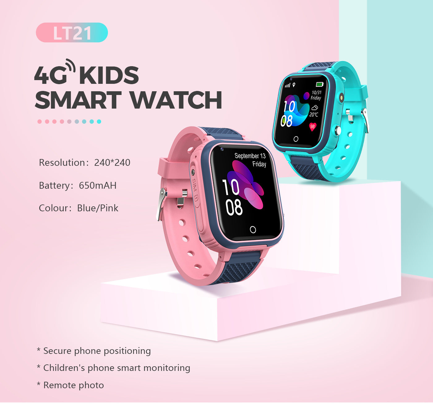 4G Waterproof Touch Camera Electronic Positioning Children's Phone Smart Watch